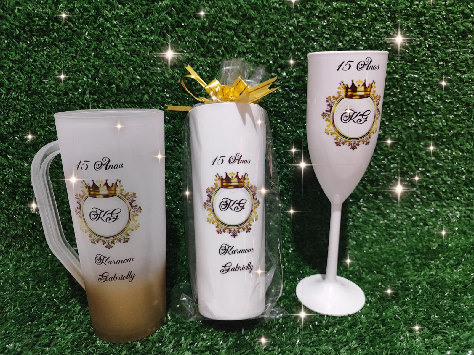 Caneca Slim+Long Drink+Taça Champagne